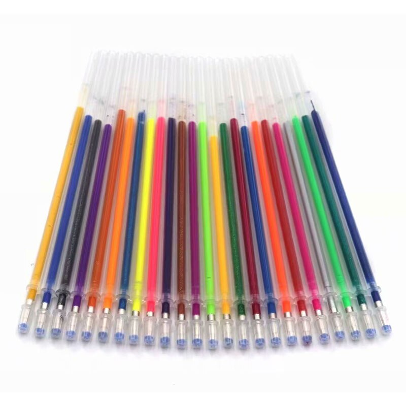 48 Stks/set 48 Kleuren Gel Pen Refill Multi Gekleurde Schilderen Gel Inkt Balpennen Vullingen Staaf Voor Handvat School Briefpapier