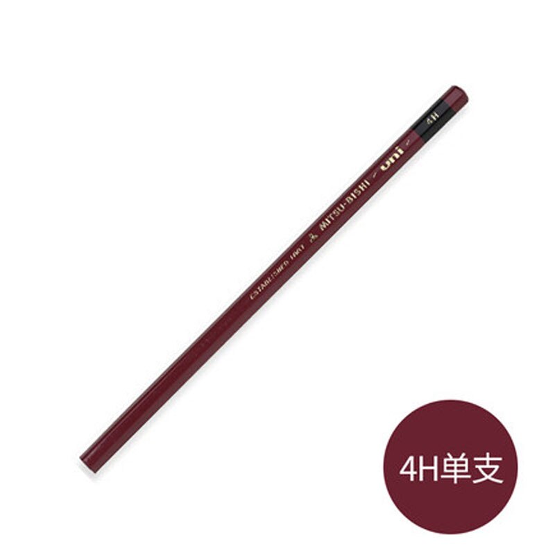 Uni 1887 Geavanceerde Hout Potlood Hardheid Test Potlood Tekening Potlood HI-UNI 1Pcs: 4H 1PCS