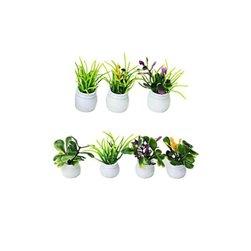 Mini potteblomster og planter modellfremstilling diy håndlaget konstruksjonssand bordmateriale 3-5cm