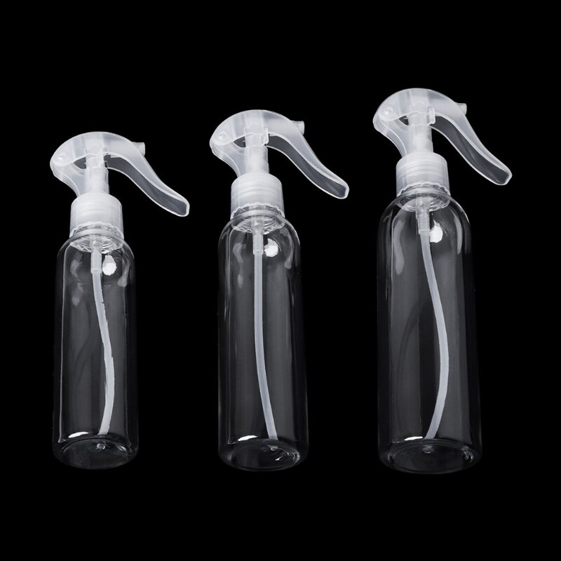 Botella pulverizadora de plástico portátil de 200ML, bote atomizador de humedad de maquillaje transparente, botellas con atomizador de niebla fina, herramientas de peluquería para el cabello