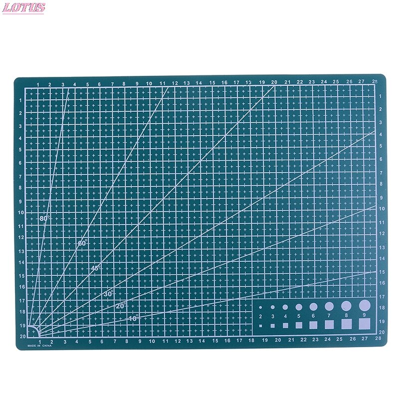 1Pcs A3/A4/A5 PVC Rectangular Grid Line Cutting Mat DIY Tool 45cm X 30cm/30cm X 22cm/21cm X 15cm hotsale: GN / A5