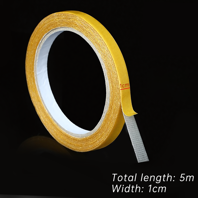 5/10m Double-sided Cloth-based Tape High Adhesive Heavy Duty Translucent Mesh Waterproof Traceless Powerful Adhesive Tape: Translucent