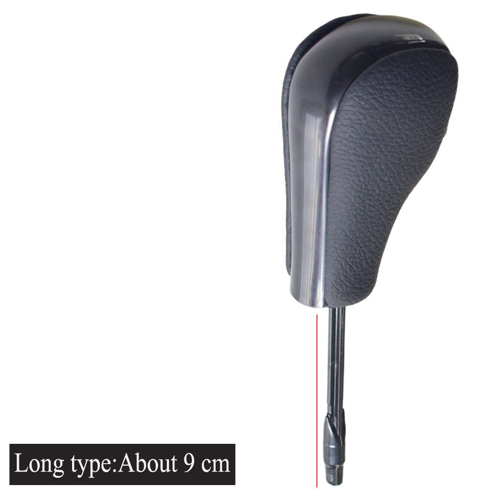 Automatisk Girspakknott for BMW E39 E46 E53 E60 E61 E63 E64 E81 E82 E87 E90 E91 E92 E93 E83 ABS Karbonfiber Bil Styling: Svart-Lang