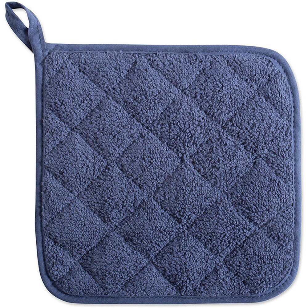 Multipurpose Katoen Pannenlap Koken Vierkante Pannenlappen Hittebestendige Pads Tafel Placemat Keuken Tool Bakken Accessoires: A-Blue
