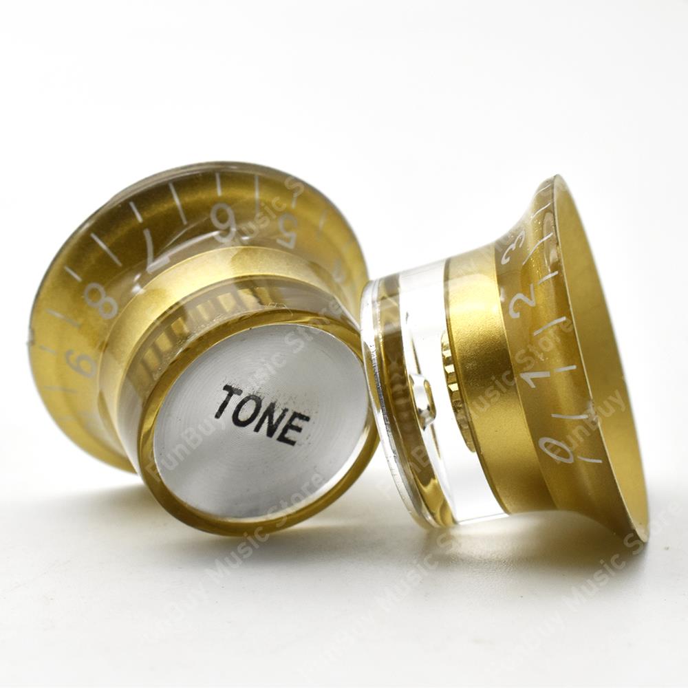 4PCS 2 Volumen 2 Ton Gold Gitarre Knopf für LP/SG Stil Elektrische Gitarre Musical Instrument Tackle-Tool zubehör
