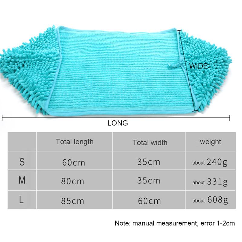 Pet Bath Towel Dog Cat Dry Towls Soft Grooming Massager Absorbent Towel Quick-drying Multipurpose Cleaning Tool Pet Supplies