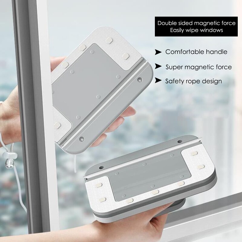 Magnetic Window Cleaners Double Sided Window Wiper For Washing Windows Magnetic Glass Wipe Brush Household Cleaning Tools