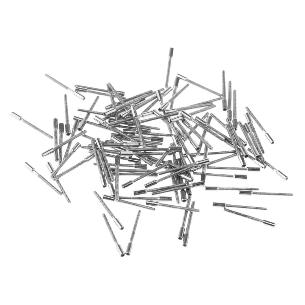 100 Stuks Horloge Gereedschap Opening Horloge Repair Tool Terug Opener 8mm Tap Threads Stem Extension Extenders voor Horloge Reparaties gebroken Stengels