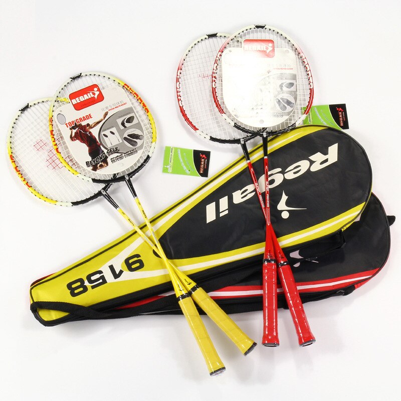 2pcs Badminton Racket Frame Badminton Racquet With String With Free Shuttlecock For amateur beginners