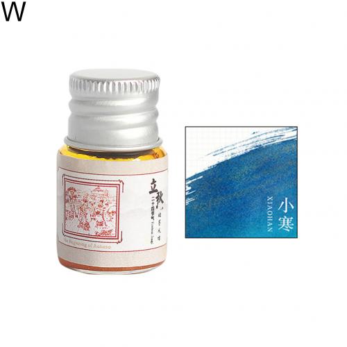Fountain Pen Ink 5ML 24 Colors Calligraphy Writing Painting Fountain Pen Ink with Glitter Powder: W