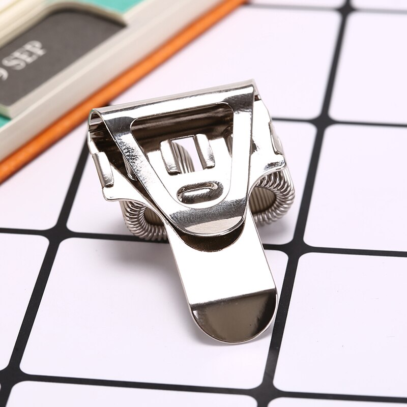 2 Hole Silver Metal Pen Holder With Pocket Clip Doctors Nurse Uniform