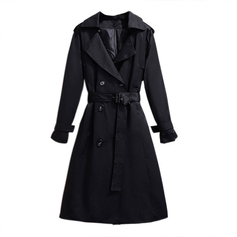 Höst trenchcoat dam plus size byst 150cm 5xl 6xl 7xl 8xl 9xl rock dam svart röd färger
