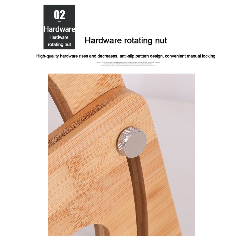 N0HC Draagbare Houten Laptop Stand Verticale Koeling Beugel Voor Notebook Tabletten Pro Air Pad Hout Houder Verstelbare Voor 15&#39;&#39;