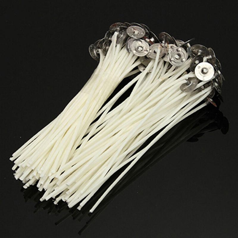 30 Pcs Candle Wicks Cotton Core Waxed with Sustainer for Candle Making