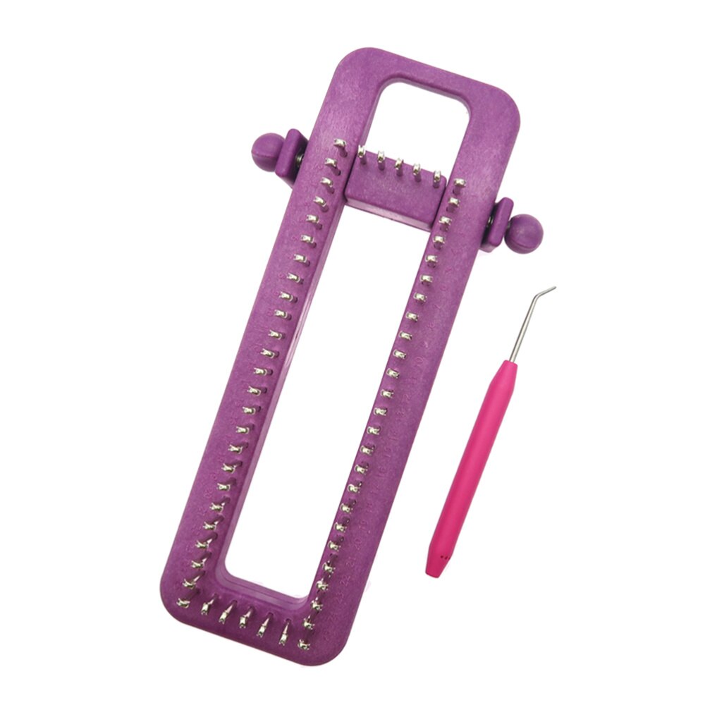 Kit de telar de calcetines de punto con gancho de ganchillo para calcetines bufanda sombrero tejer DIY tejer costura artesanía a mano herramienta (Color aleatorio): Default Title