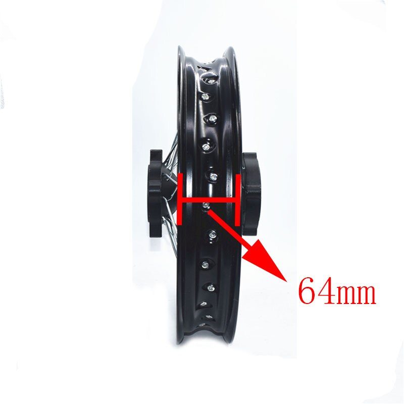 Llantas delanteras y traseras para motocicleta, llantas de aleación de aluminio de 1,60-17 pulgadas, 1,85-14 pulgadas, cubo negro para KLX CRF KTM Kayo BSE Dirt Pit Bike