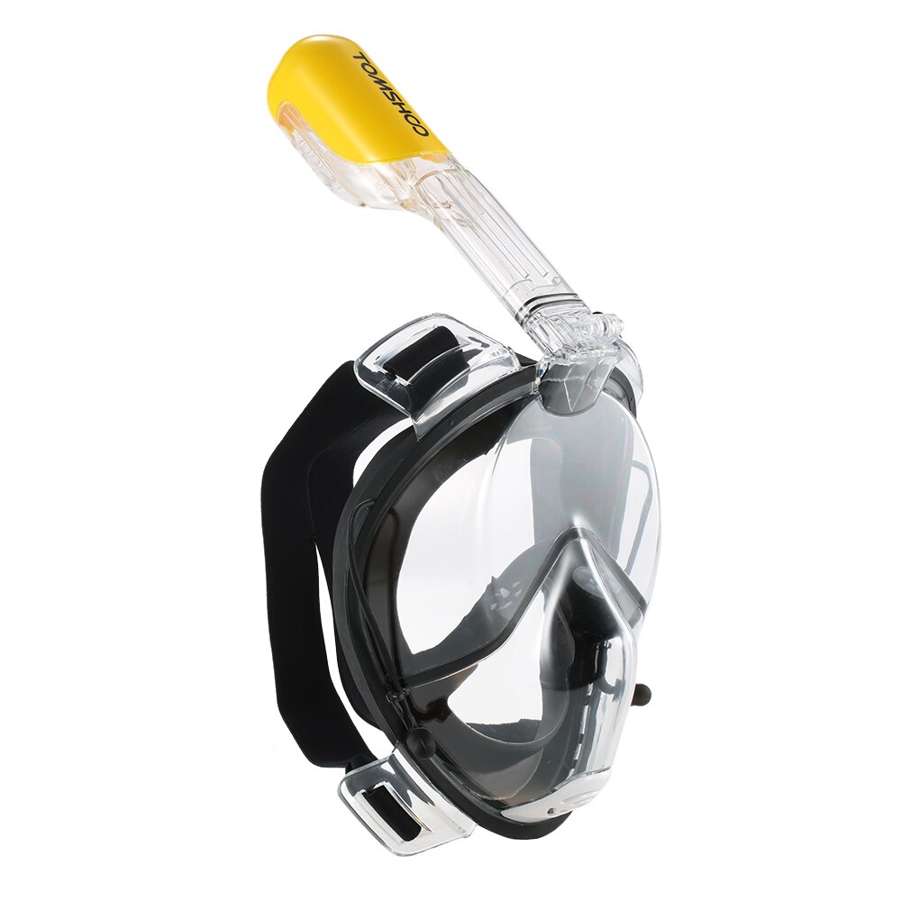 Tomshoo Adult Easy Swimming Diving Snorkeling Mask 180° Panoramic Full Face Free-diving Scuba Diving Equipment Gear