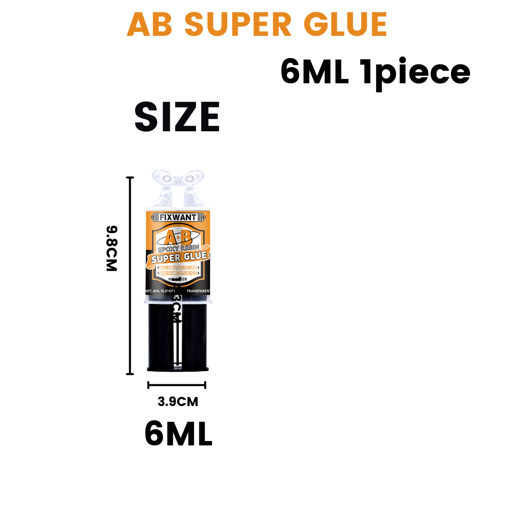 Epoxidharz-AB-Kleber, transparent, hochfest, wasserfest, vielseitig einsetzbar, hitzebeständig, Metall, Keramik, Glas, Klebstoff, 6/25 ml: Weiß