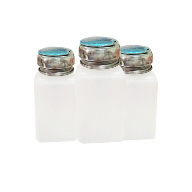 500 Ml Draagbare Druk Lege Hervulbare Fles Vloeibare Alcohol Pomp Uv Gel Nagellak Cleaner Aceton Water Remover Dispenser