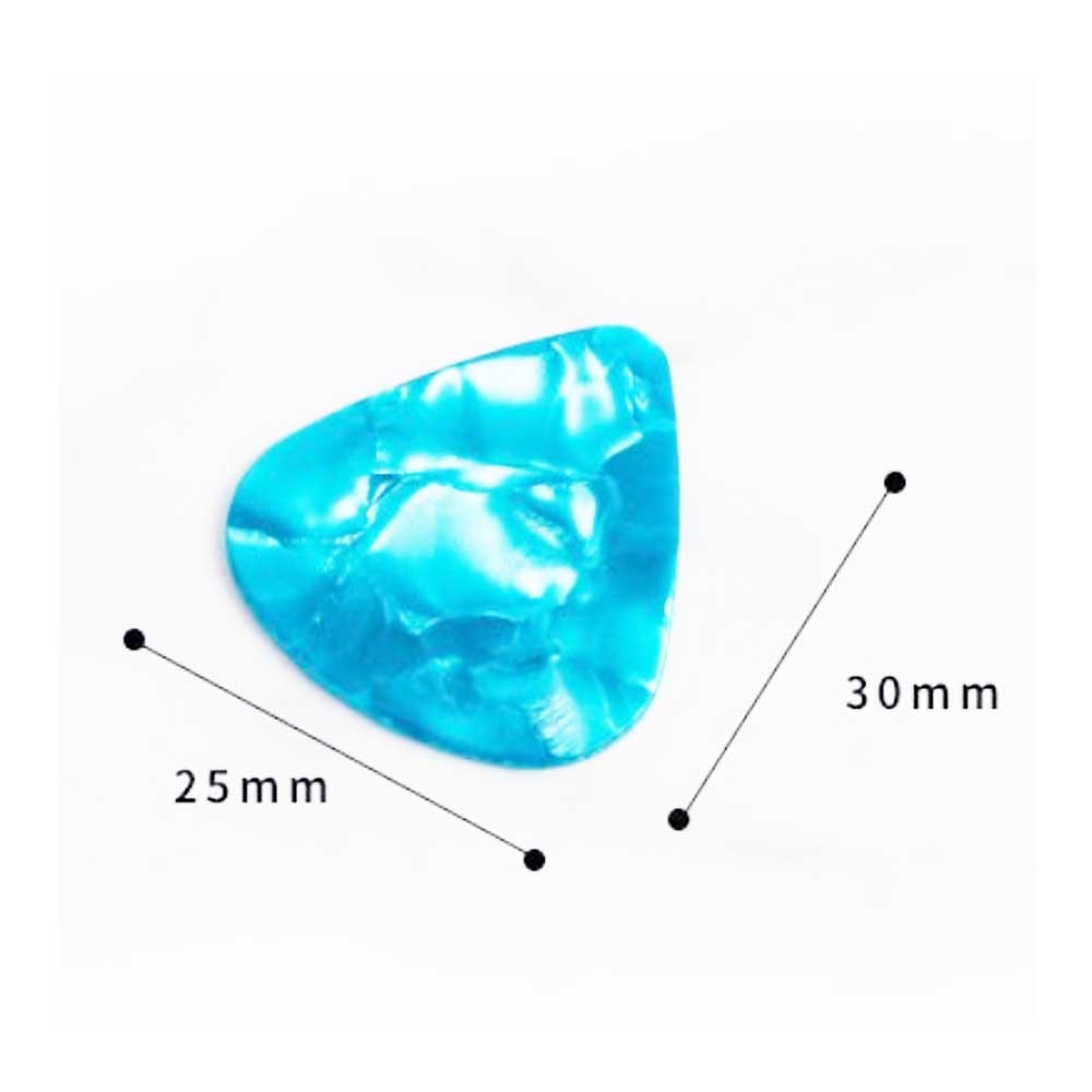 Púa de guitarra de 10/30 Uds., púas acústicas de 0,46mm 0,71mm 0,96mm, púas para guitarra suave eléctrica celuloide Plectrum, accesorios Uds.