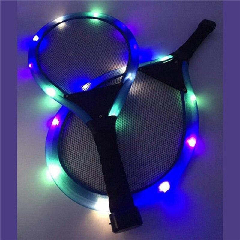 Badminton Rackets Family Entertainment Set Night Light Led Badminton Racket Lighter Set To Play Badminton,Ran Color