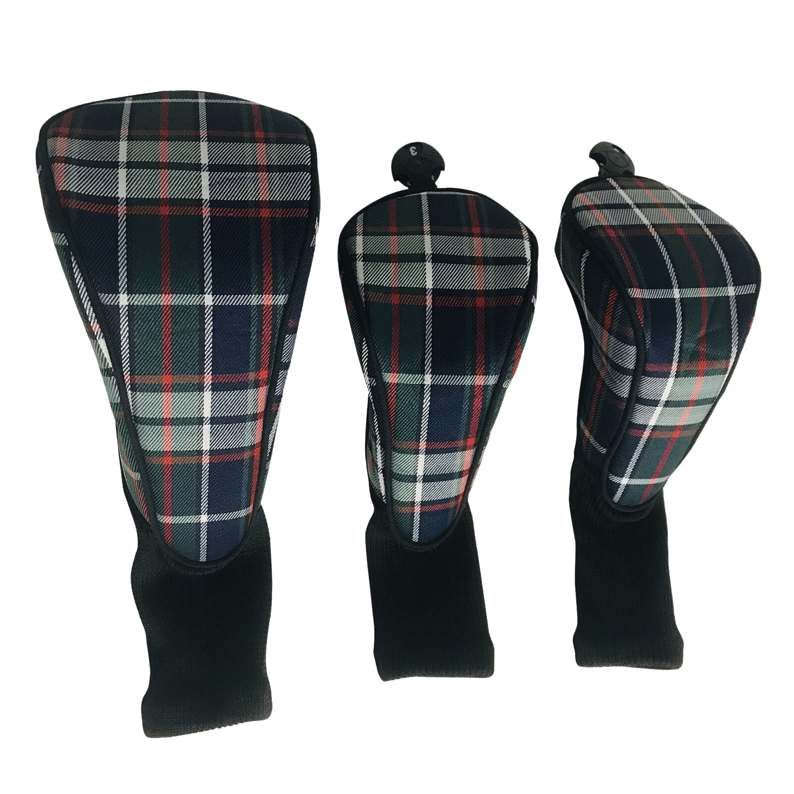3Pcs Golf Club Headcovers Genummerd 1, 3, 5,7, X Utility,Fairway Clubs, 460cc Fairway Wood Driver Hybrid Headcover Protectors
