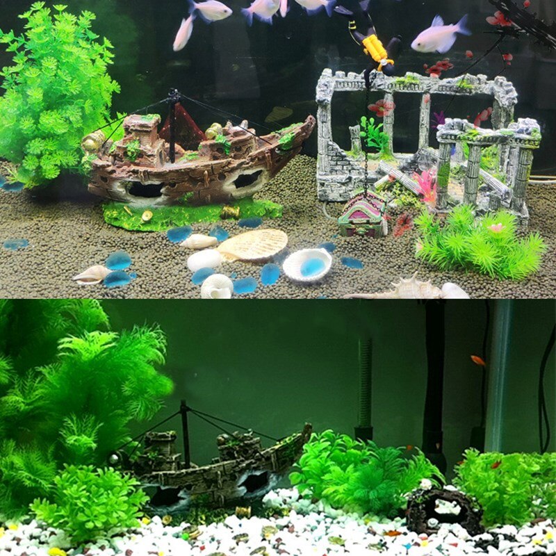 Aquariumdecoratie scheepswrak thema aquariumdecoratie piratenemmerdecoratie aquarium aquariumdecoratie schuilplaats