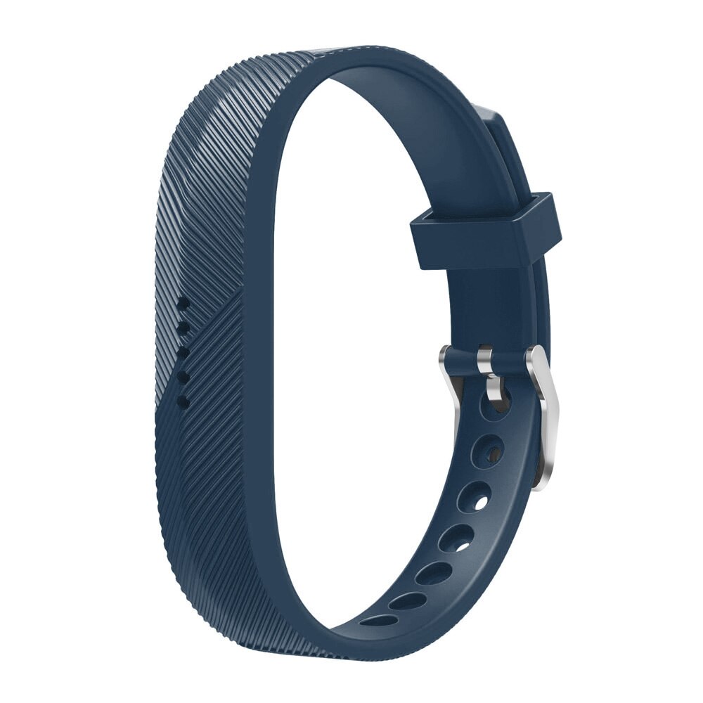 Siliconen Metalen Gesp Polsen Band Armband Voor Fitbit Flex 2 Mode Horloge Sport Smart Band Vervangen Polsband Voor Fitbit Flex 2: Navy