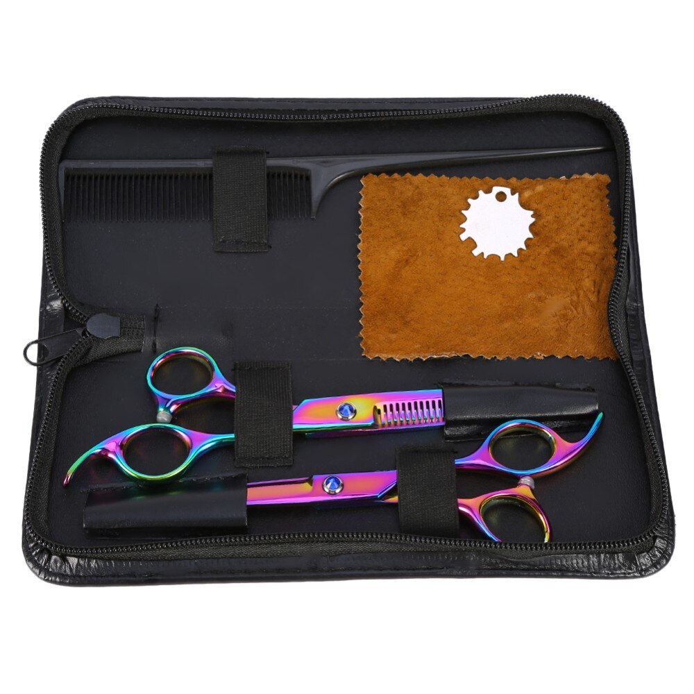 Pro Kapper Kappersscharen Dunner Styling Tools, haar Snijden & Nagelschaar Scharen Hairdressing Set + Kam + Case