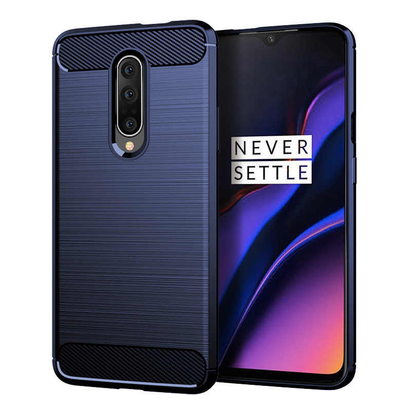 Funda de fibra de carbono para Oneplus 7pro 1 + 7 Pro, Fundas de silicona a prueba de golpes, protección completa para One Plus 7Pro, funda trasera para teléfono