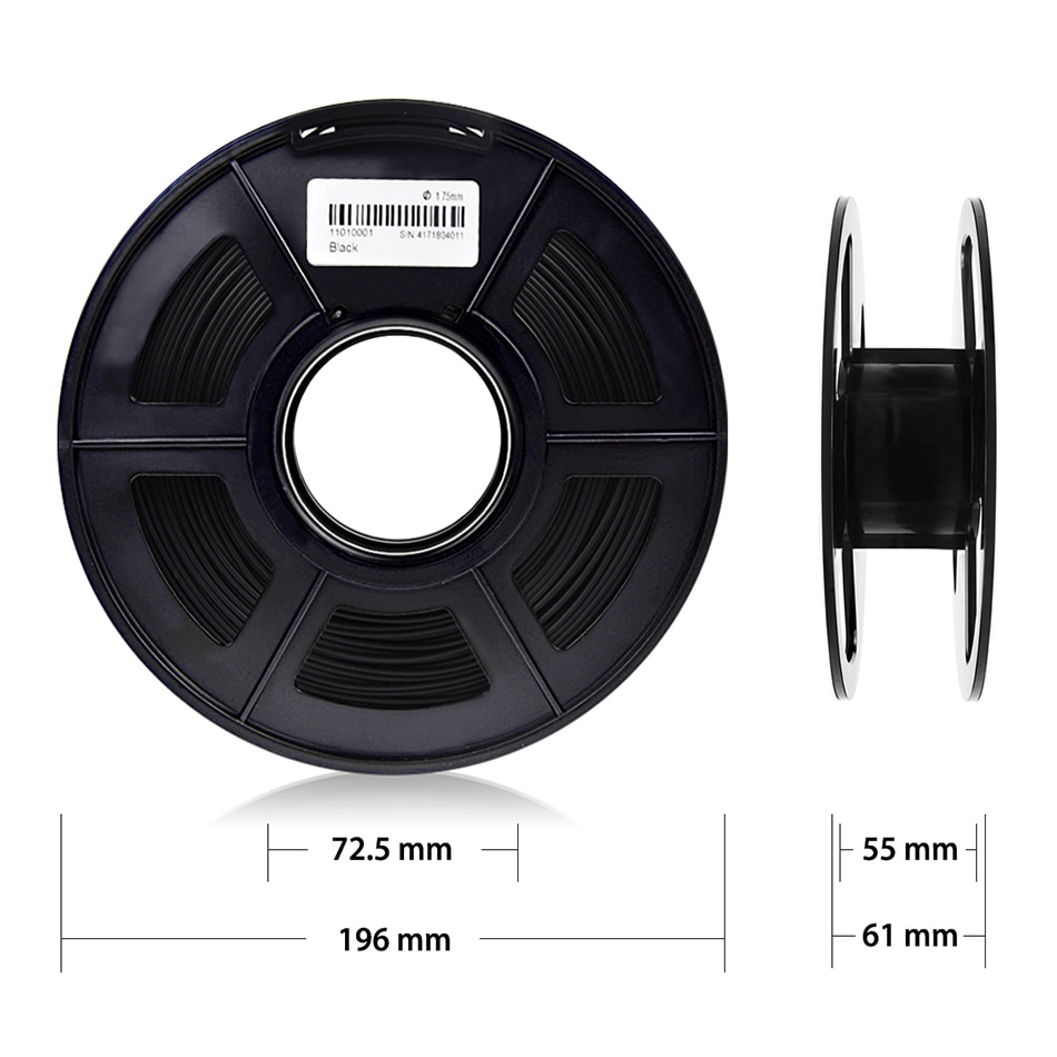 SUNLU ABS Filament 1.75mm for 3D Printer Plastic ABS 3D Filament 1KG with spool 3 D Printing Materials