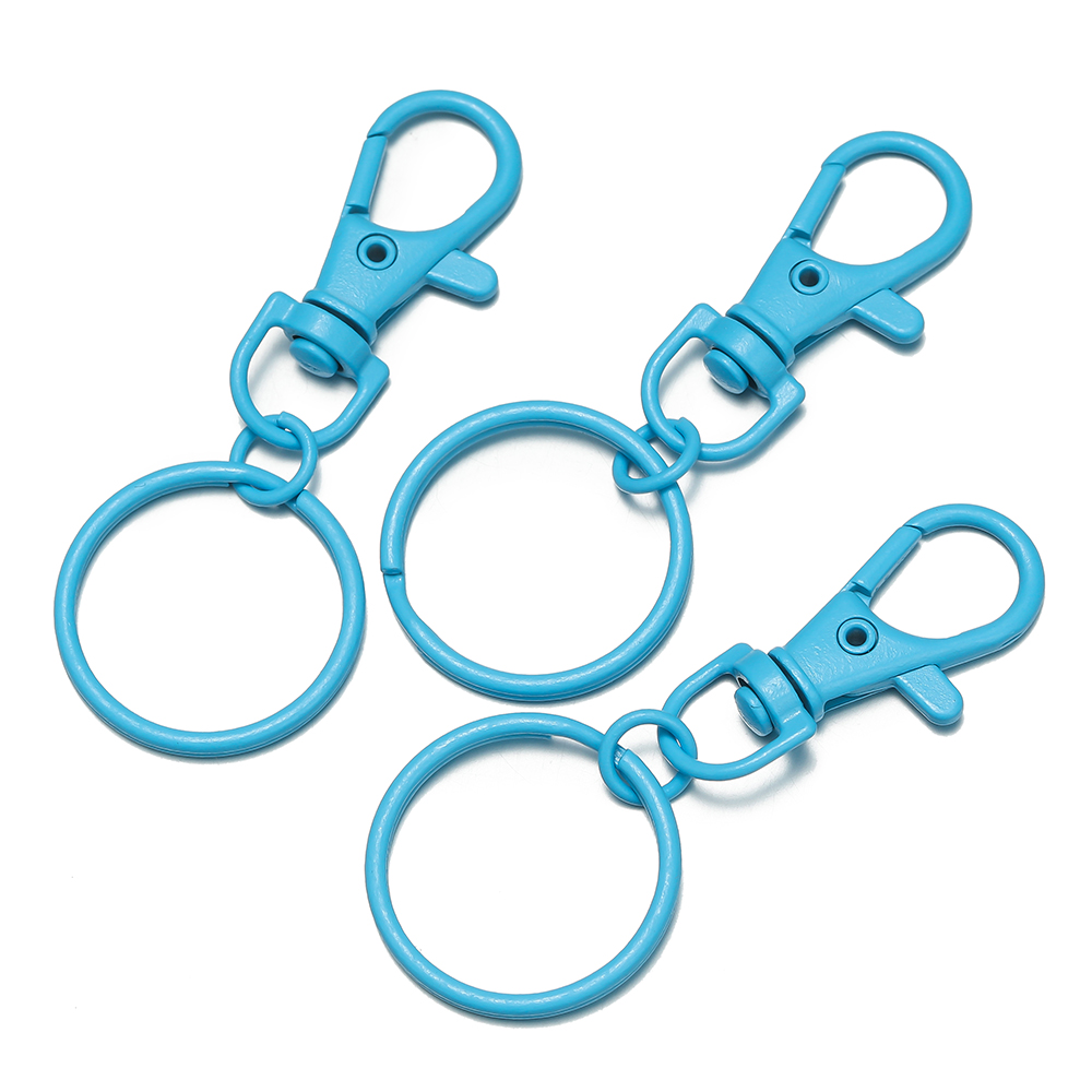 5/10pcs Multicolor Keyring Lobster Clasp Hooks With Adjustable Buckle For Making Keychain DIY Bags Doll Hook Jewelry Accessories