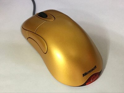 1 set original white mouse case mouse shell for IntelliMouse Optical 1.1 IO1.1 mouse housing cover: gold