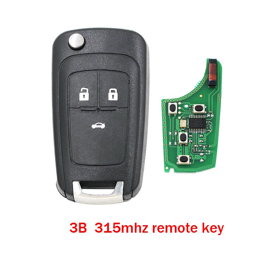 Clé télécommande avec puce ID46, 315/433mhz, pour voiture Chevrolet Cruze, Aveo, Opel, Adam, Astra, J, Zafira C, Mokka, Buick, lasso, Encore, Allure HU100: For Opel / 3B 315MHZ REMOTE KEY
