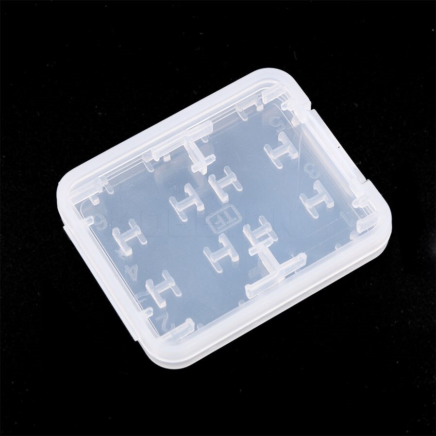 Kebidumei 10 stks/partij 8 in 1 Plastic Micro voor SD SDHC TF Geheugenkaart Storage Case Box Protector Houder case