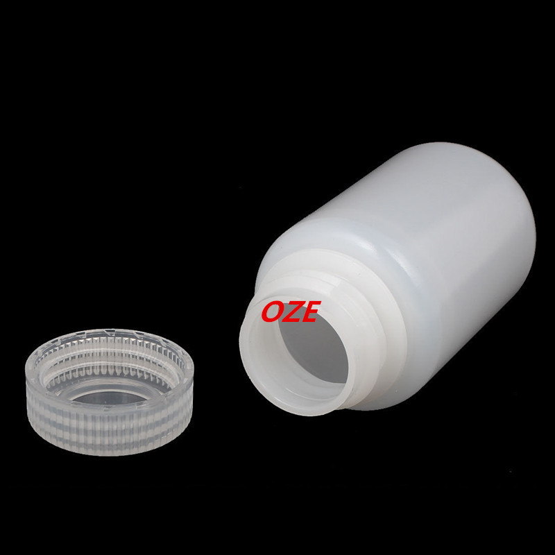 2Pcs 150ml Plastic Round Laboratory Reagent Bottle Sample Thicken Bottle Clear