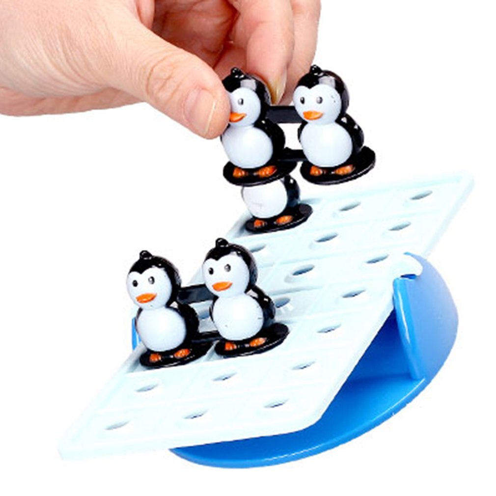 Evenwichtige Kleine Pinguïn Wip Speelgoed Multiplayer Interactieve Board Games Balans Pinguïn Spel Vroege Jeugd Onderwijs 1 Set