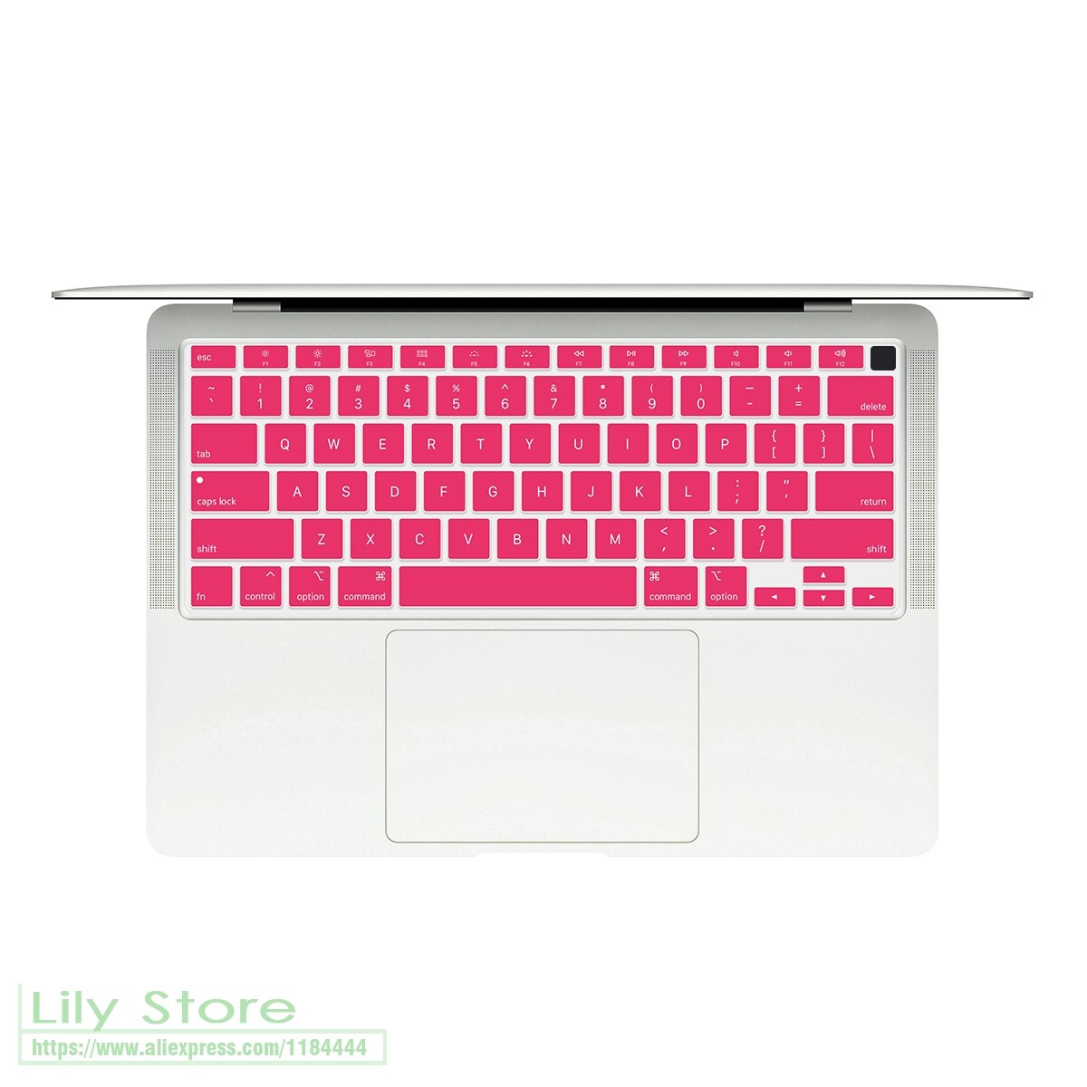 Voor Macbook Air 13 A2179 Touch Id Een 2179 Release Siliconen Engels Keyboard Skin Cover Laptop Toetsenbord: Rose