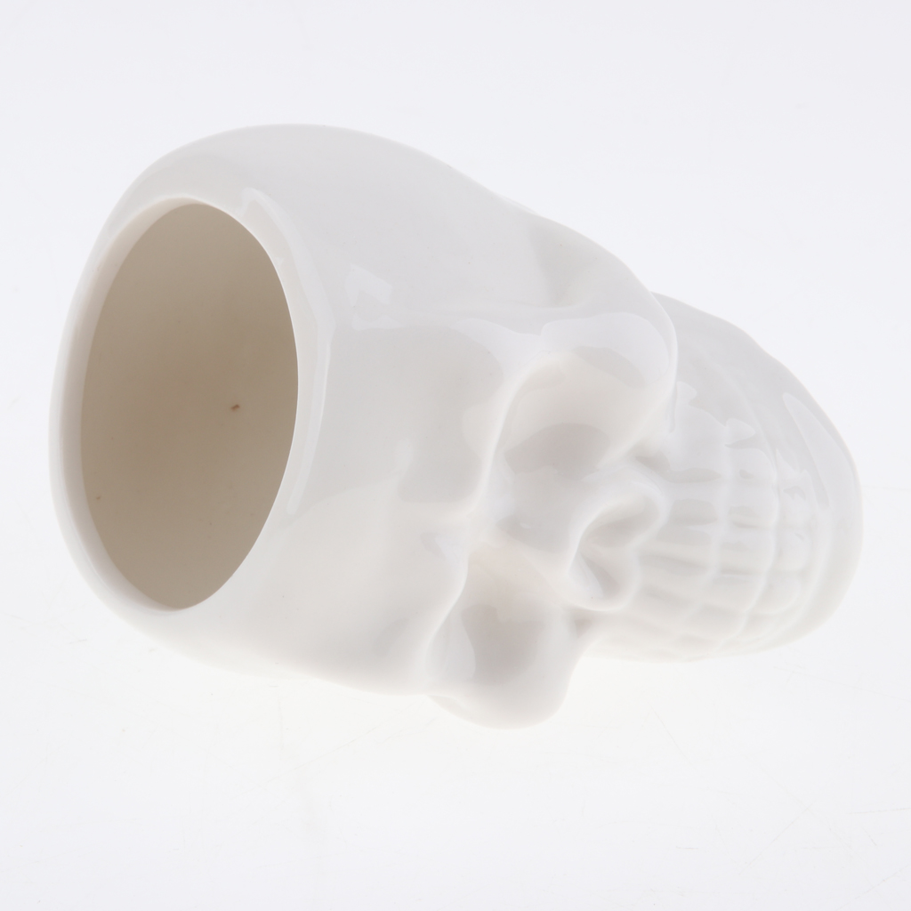 Maceta de cerámica con forma de cabeza de Calavera, y la Oficina para el hogar Decoración Retro, maceta suculenta para plantas y flores