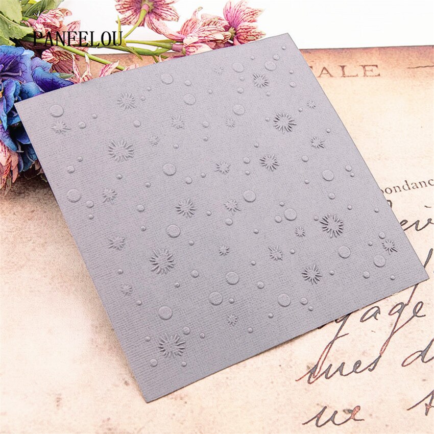 PANFELOU 15x15 Schnee wasser Präge ordner Kunststoff Für Scrapbooking DIY Vorlage Fondant Kuchen Fotoalbum Karte, Der