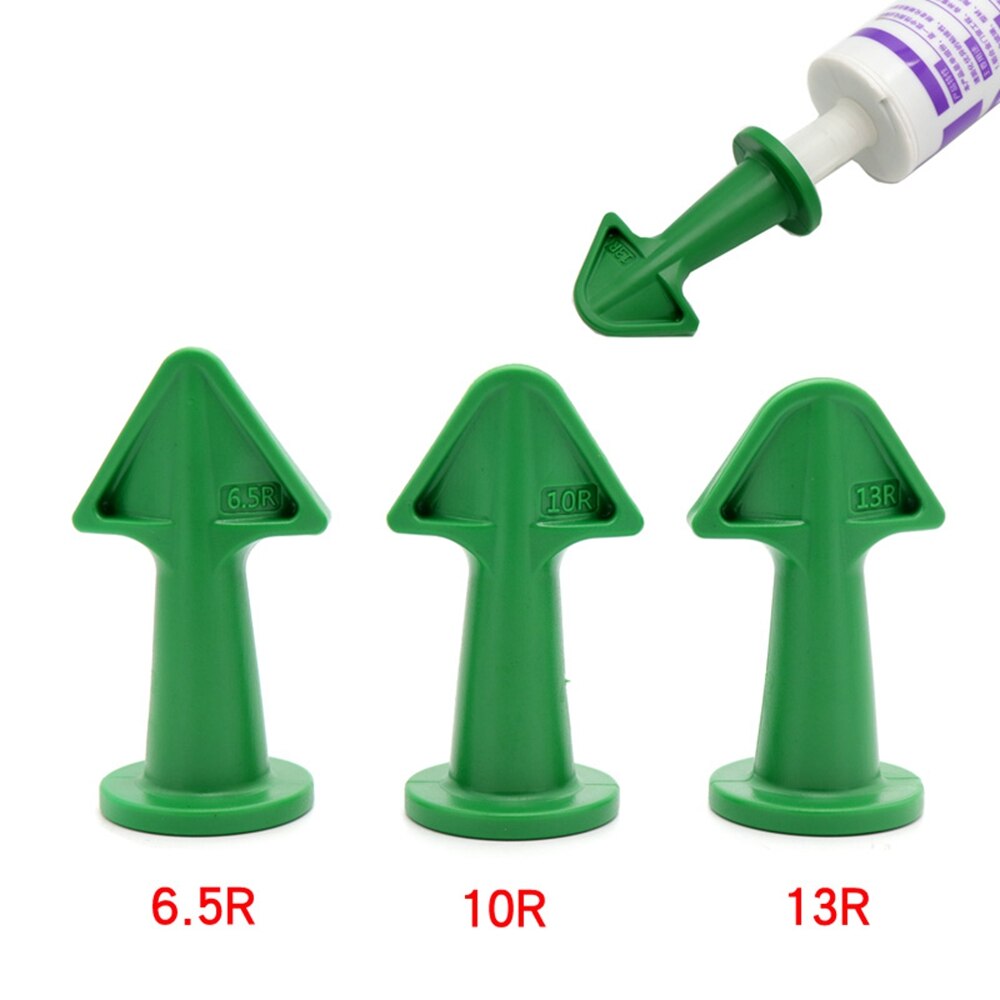 3 st fogmunstycke & 1pc skrapar set fogtätningsverktyg fogbearbetningsverktyg kit silikon tätningsmedel fogmassa efterbehandlarverktyg