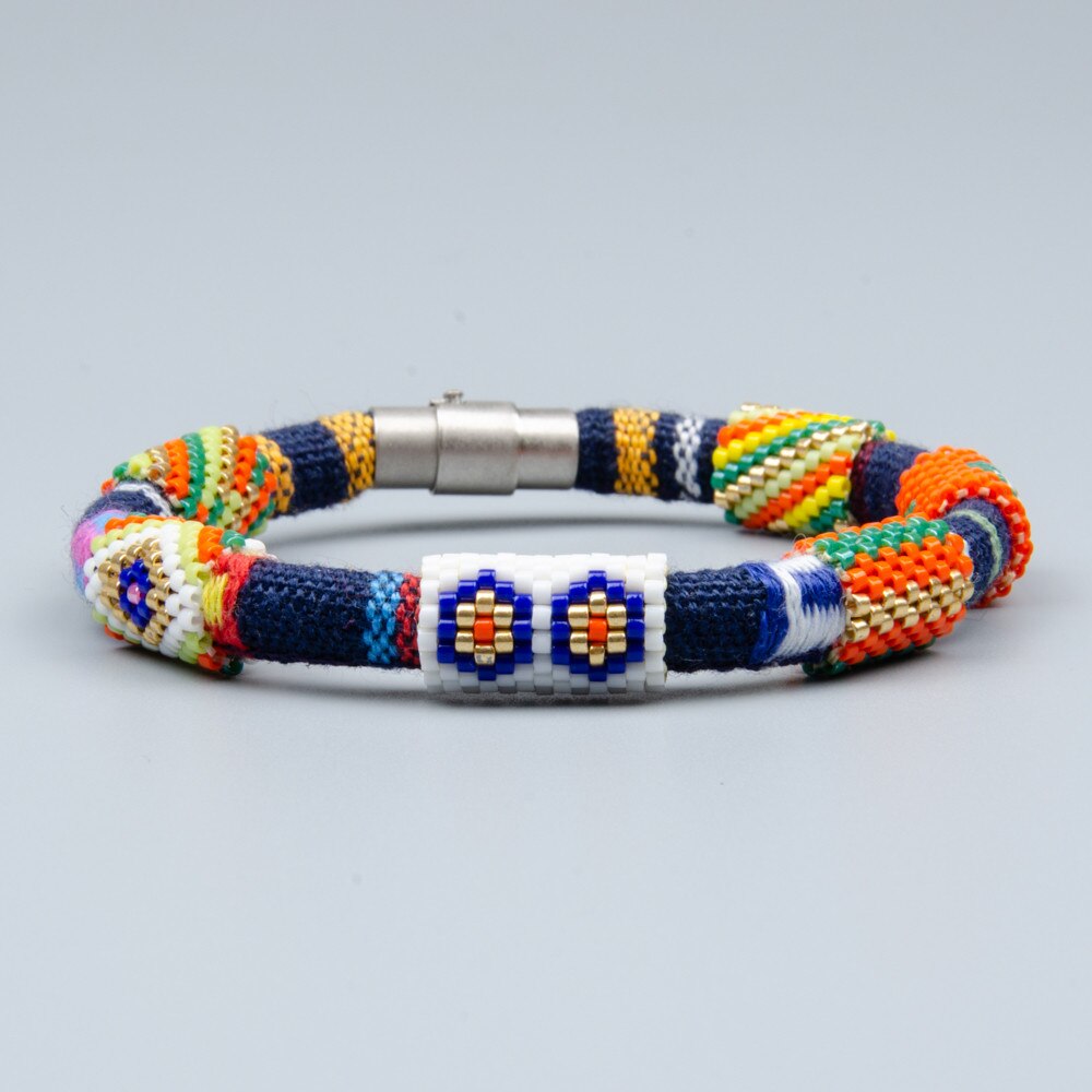 iść2boho bransoletka zło oko Boho Bileklik Delica Miyuki bransoletki dla kobiet biżuteria bohema Pulseras Mujer Moda 2020 Wykonany ręcznie prezent: Default Title