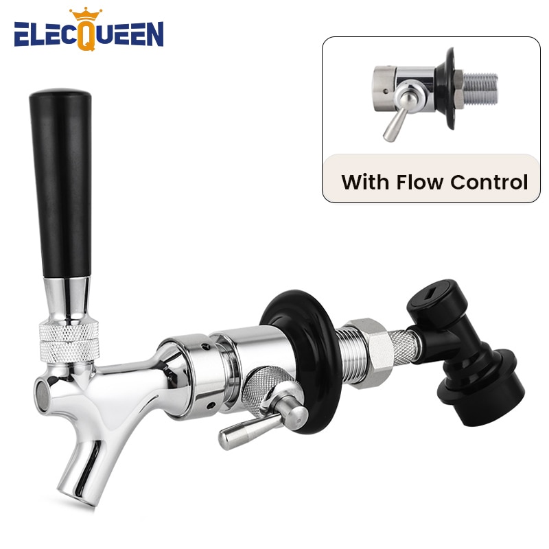 Home Brew Bier Tap Kraan Met Flow Control Valve, ons Standaard Tapbier Kranen Verstelbare Vaatje Dispenser Ball Lock Disconnect Kit