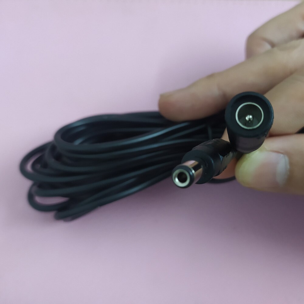 Power Extension Cable 5 Meter 16ft 5.5mmx2.5 Socket Connector Compatible with 12V DC Adapter Cord for CCTV Security IP Camera