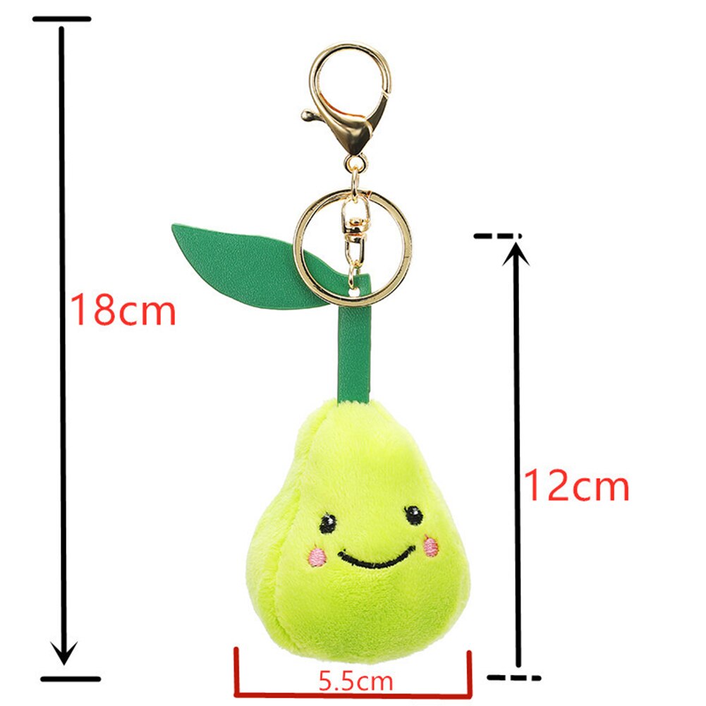 Śliczne owoce jabłko pluszowe lalki wisiorek brelok klucz uchwyt pierścieniowy torba telefon dekoracje dzieci edukacyjne zabawki dla dzieci prezenty