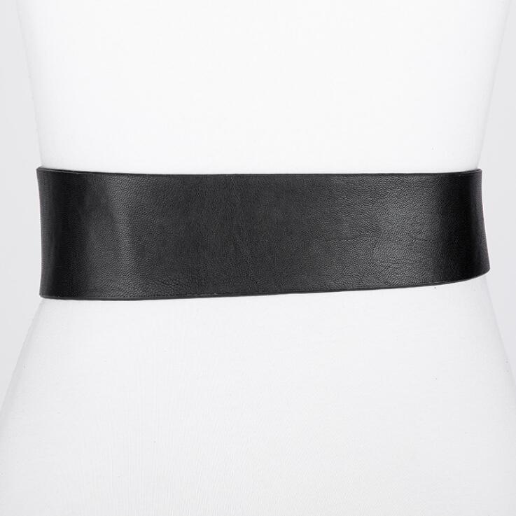 Nuevos diseños de cinturones de nudo para mujer, cinturones ancho y largo, cinturones de cuero de PU suave, fajines de para mujer, decoración DIY, con hebilla de lazo