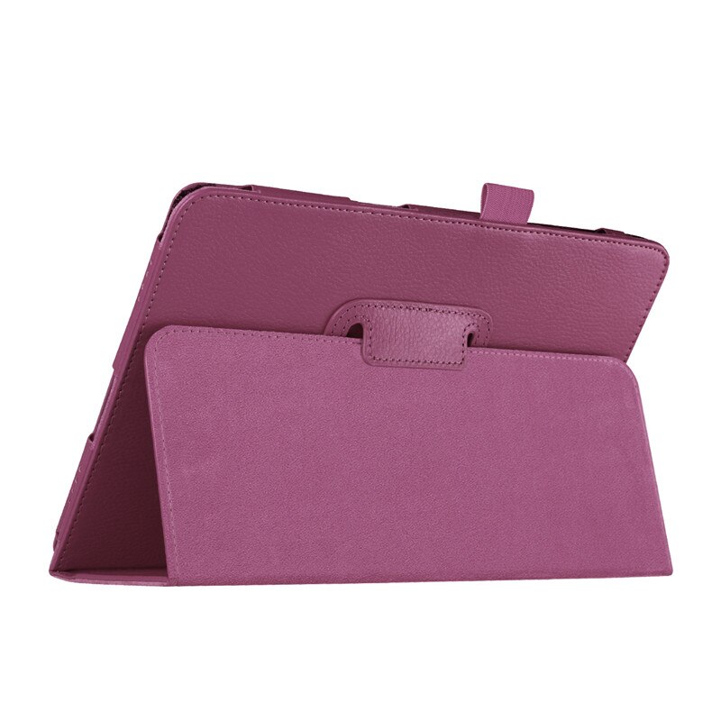 Voor P550 SM-T550 SM-T555 SM-P550 Tablet Case Beugel Flip Stand Leather Cover Voor Samsung Galaxy Tab EEN 9.7 inch T550 t555: Paars