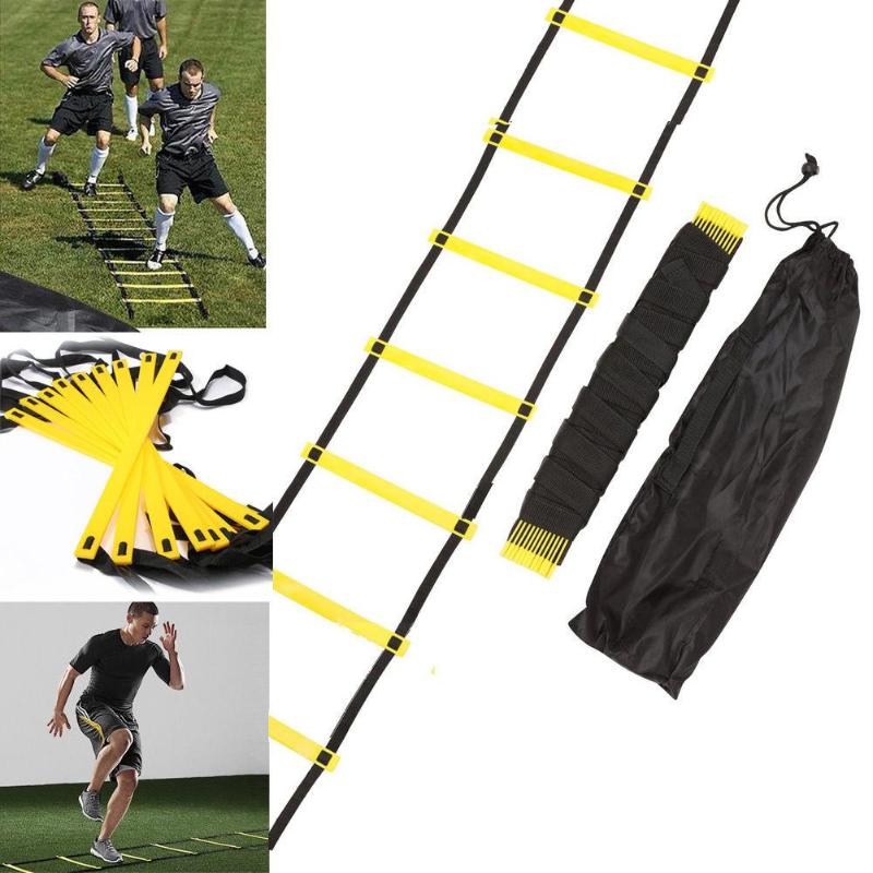 11 Rung 18 Feet 6M Agility Ladder Agility Training Ladders Soccer Football Speed Ladder Training Stairs Fitness Equipment