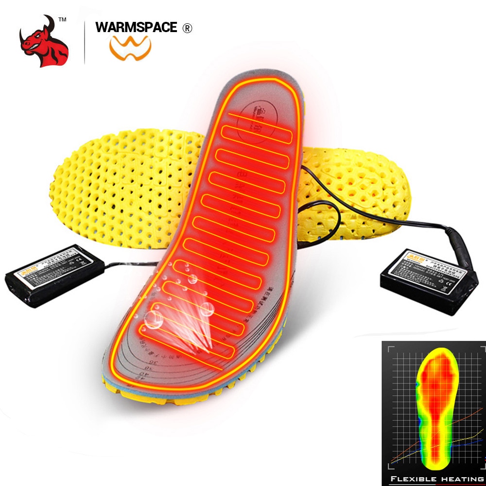 Motorcycle Shoes Heated Insoles Keep Warm USB Battery Powered Moto Motorcycle Boots Electric Heating Winter Thermal Insoles
