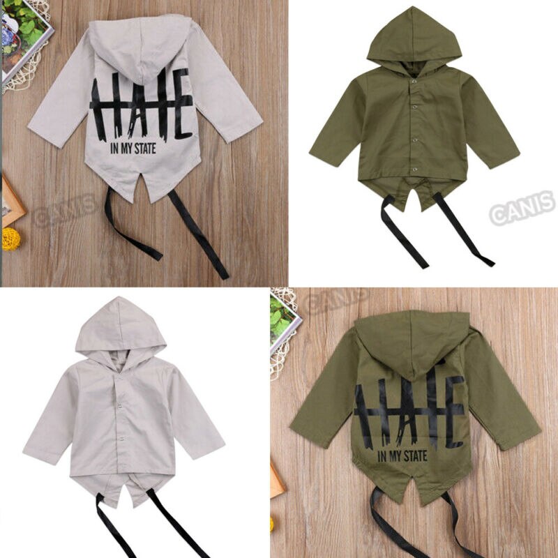 Emmababy Neugeborenen Baby Junge Kind oben Frühling Herbst Windbreaker Mit Kapuze Outwear Mantel Jacke Mantel Kleidung